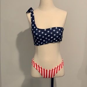 Cheeky American flag bikini
